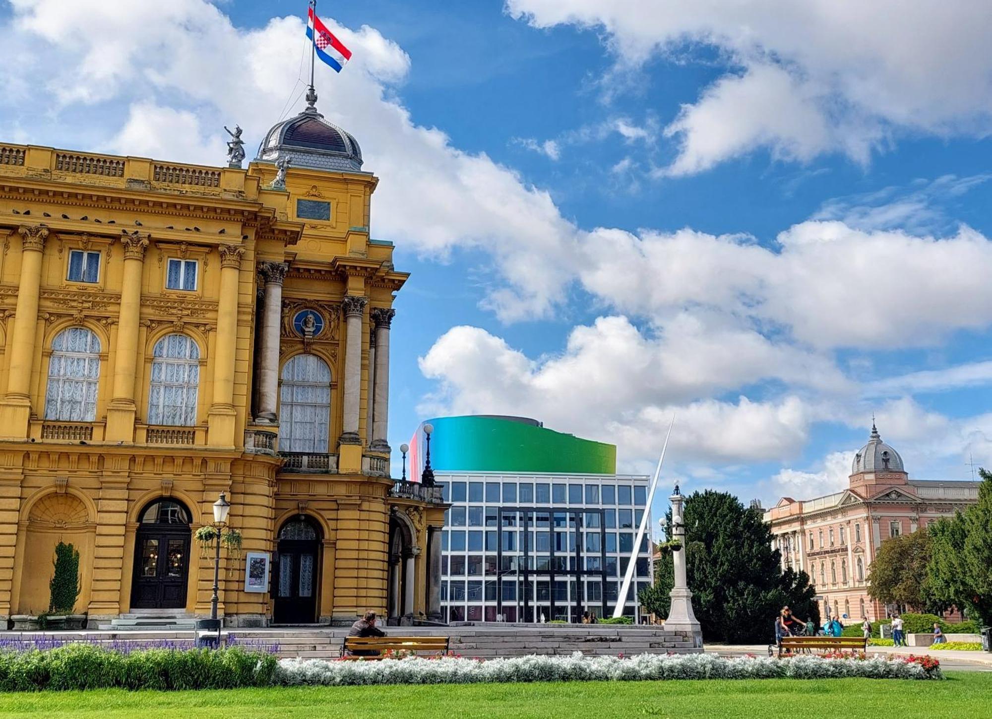 Sedaki In The Center Of Zagreb